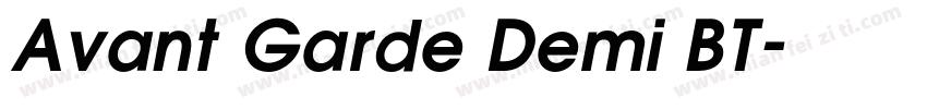 Avant Garde Demi BT字体转换